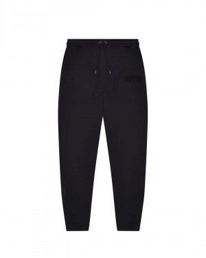 Black Men's Trapstar Chenille Decoded Sweatpants, Trapstar London | 2965ZDRBE