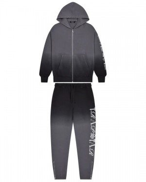 Black Men's Trapstar Script 2.0 Tracksuits, Trapstar London | 6078YVDEJ