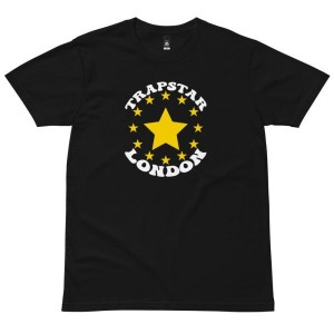 Black Men's Trapstar Stars London T-shirts, Trapstar London | 0175QNVHM