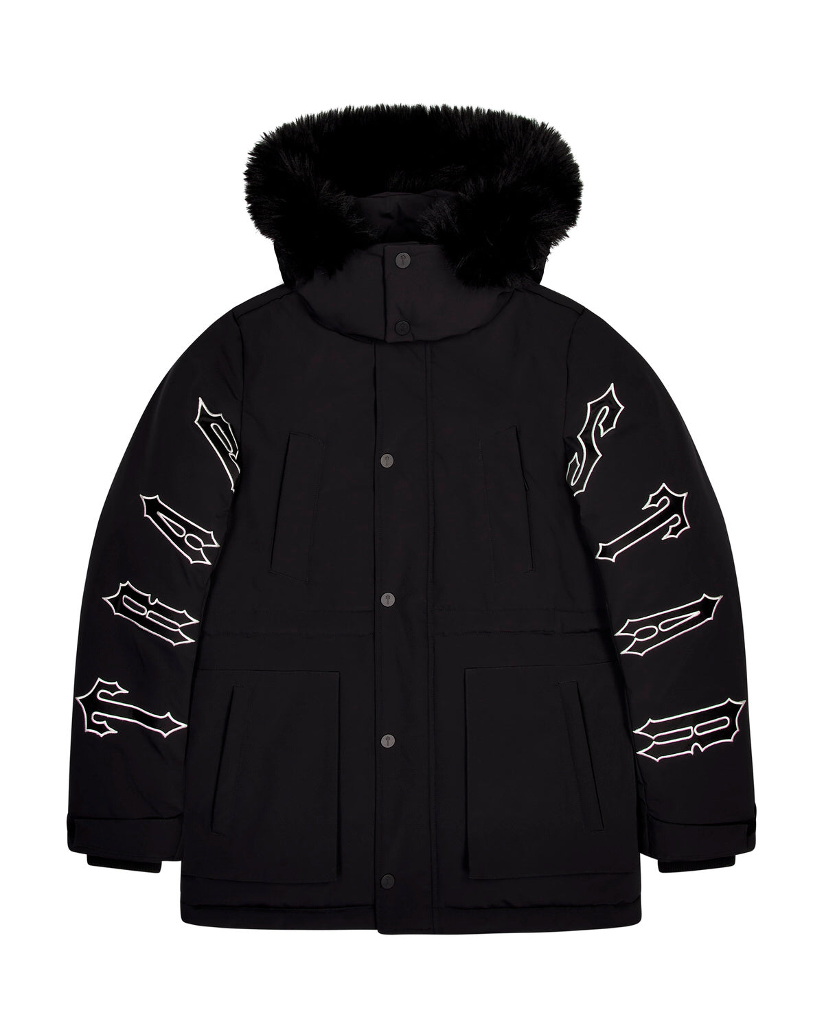 Black Men\'s Trapstar Hooded Irongate Coats, Trapstar London | 3940QKHAF
