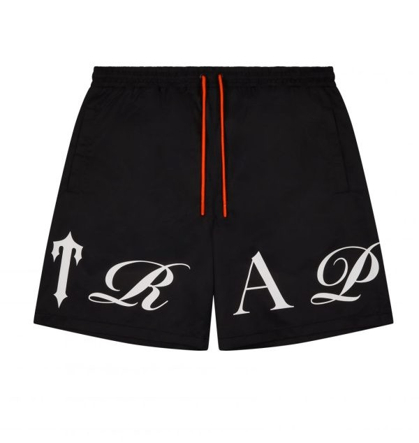 Black Men\'s Trapstar London Script Swimming Shorts, Trapstar London | 6741UKESW