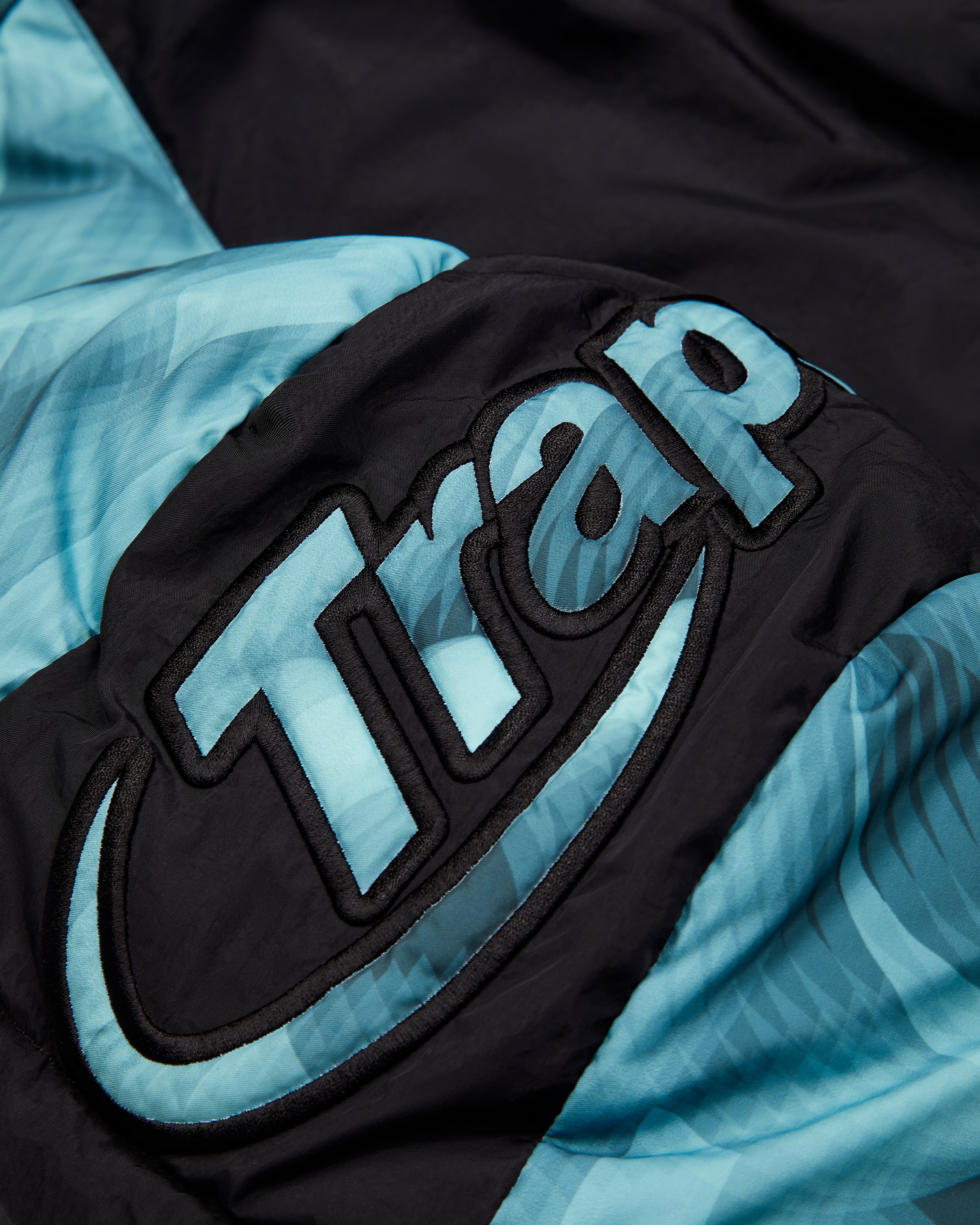 Black / Blue Men's Trapstar Hyperdrive Hooded Puffer Jackets, Trapstar London | 1240IVLBT