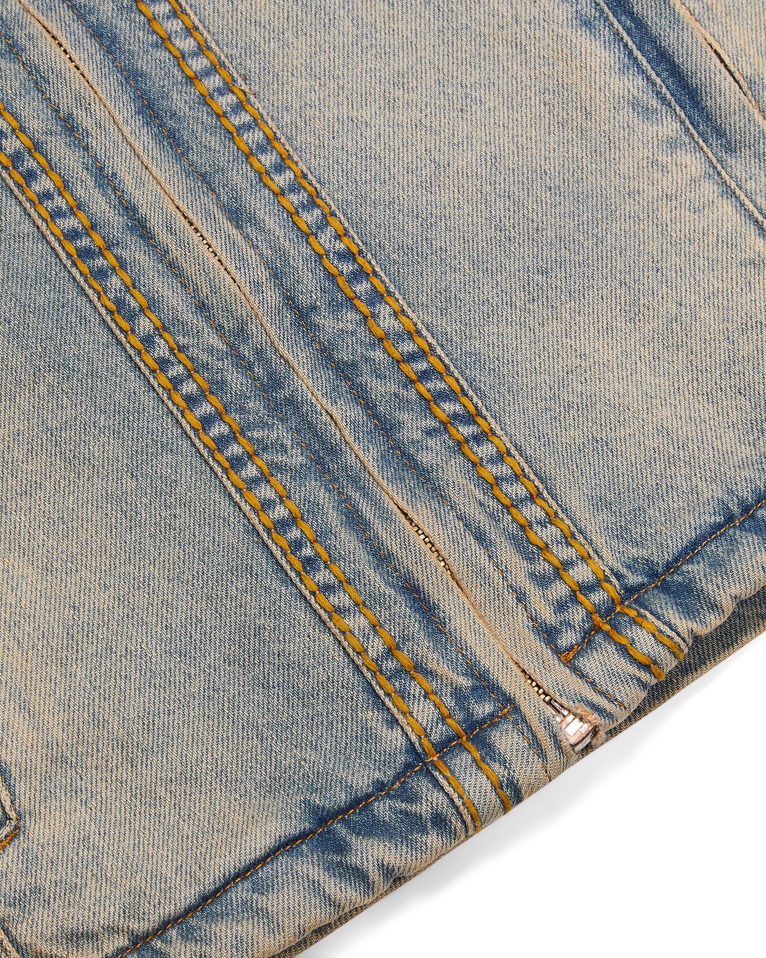 Blue Men's Trapstar Irongate Denim Motocross Jackets, Trapstar London | 2183HZCEM