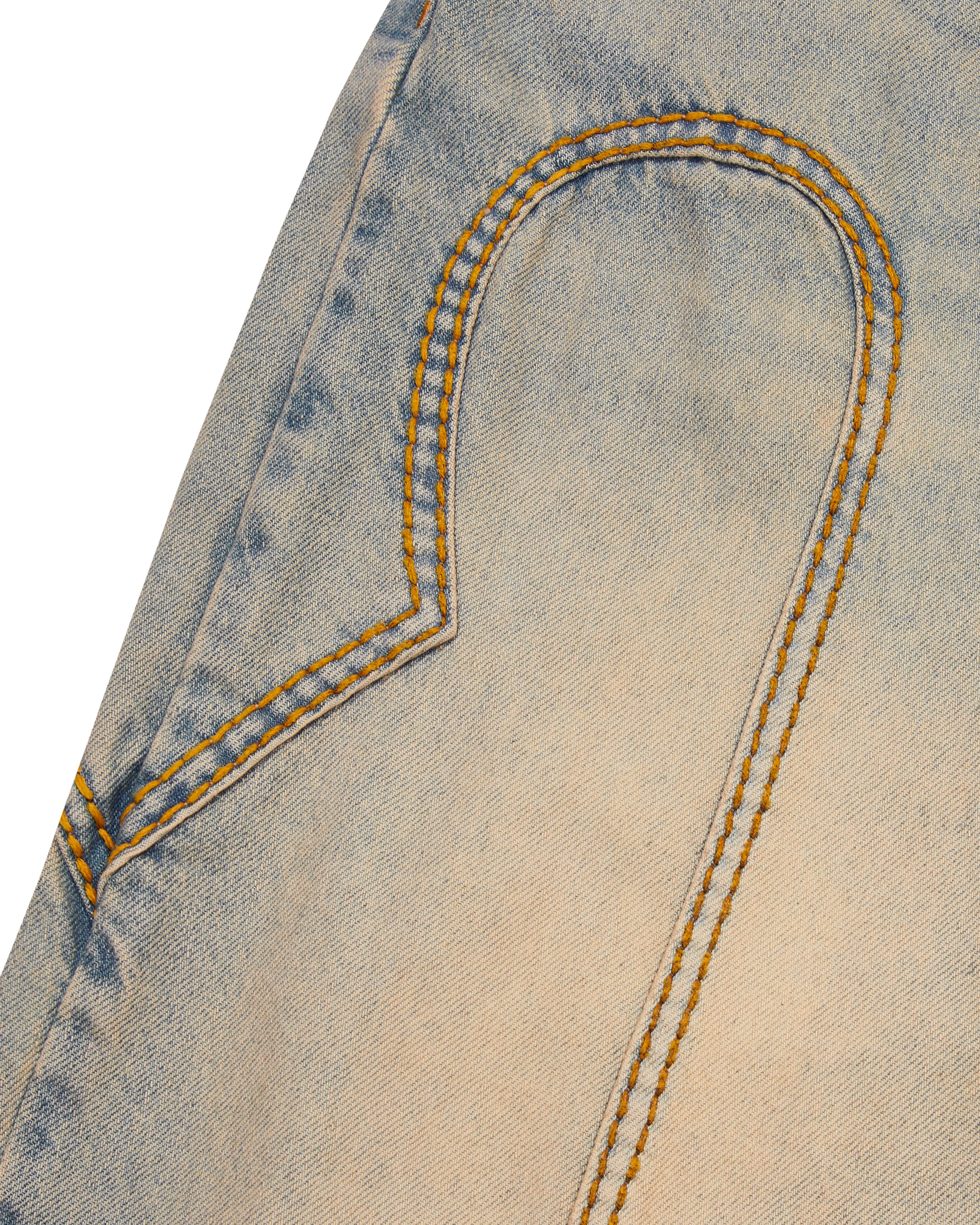 Blue Women's Trapstar Irongate Panel Denim Jeans, Trapstar London | 9175DWUPO