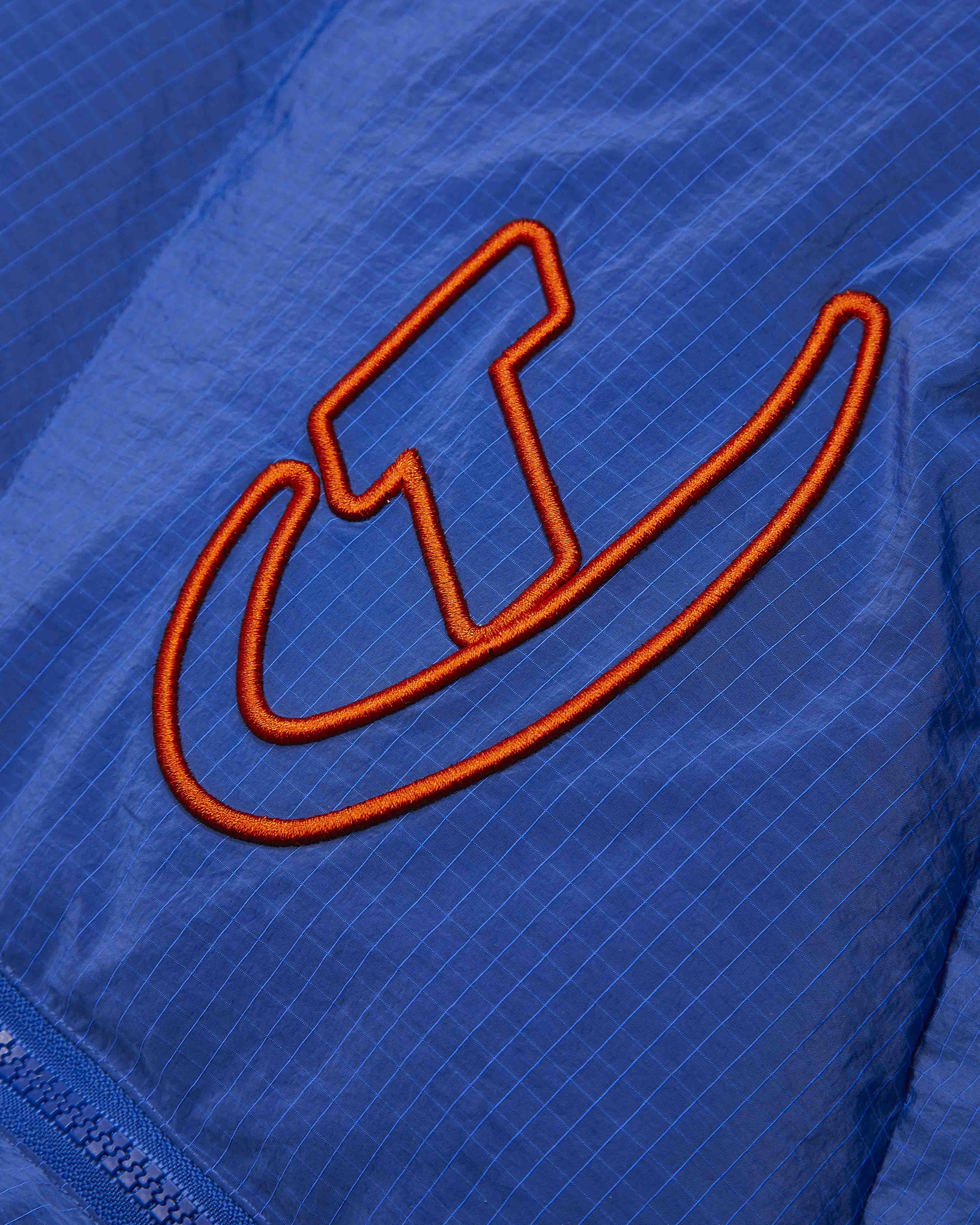 Blue / Orange Men's Trapstar Hyperdrive Ripstop Puffer Jackets, Trapstar London | 7150VBQWZ