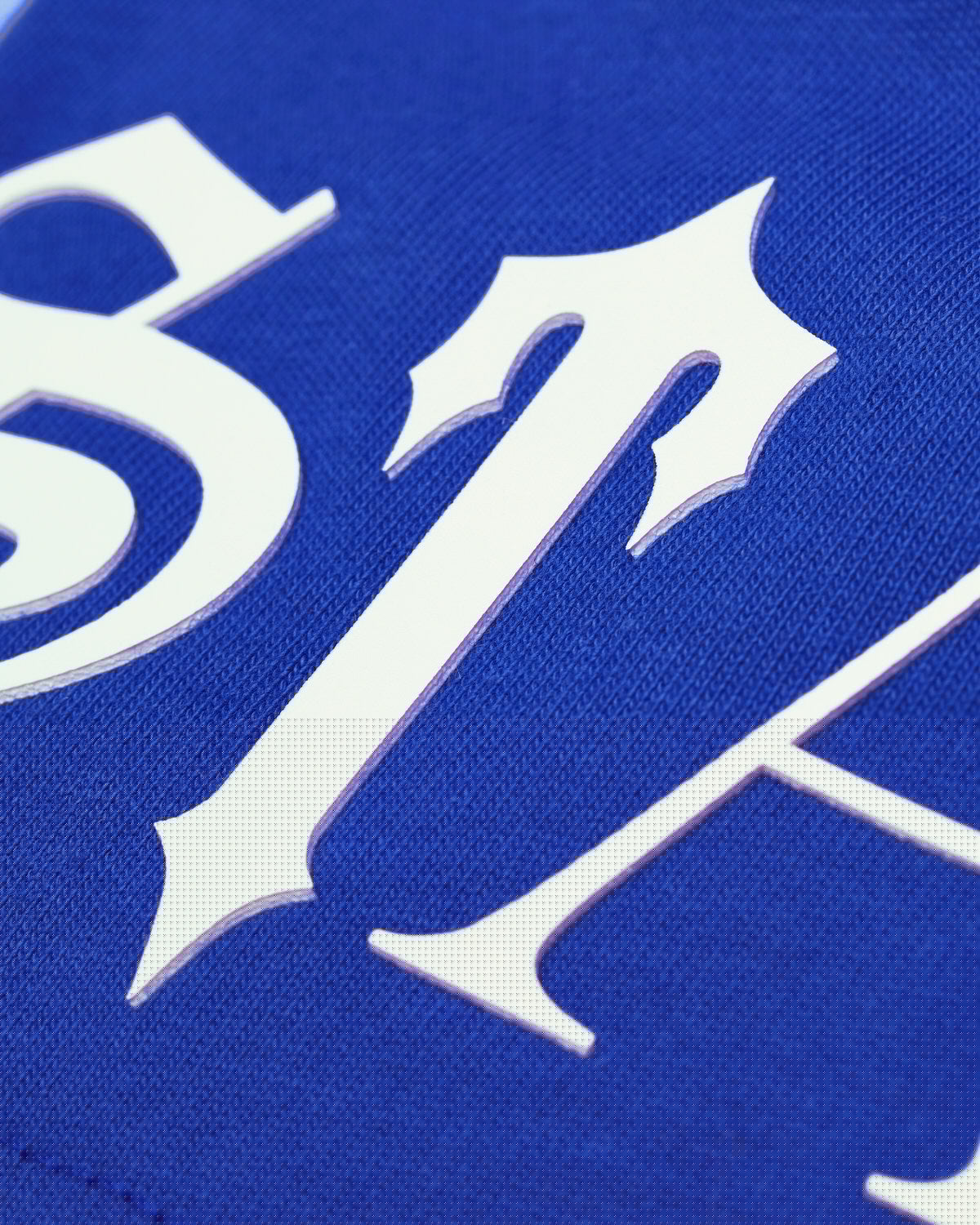 Blue / White Men's Trapstar Script T-shirts, Trapstar London | 8947HJYBQ