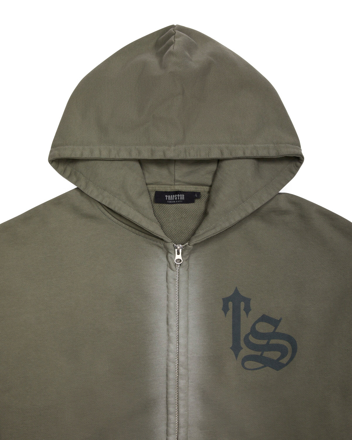 Dark Khaki Men's Trapstar Script Spray Tracksuits, Trapstar London | 2184RVMCB