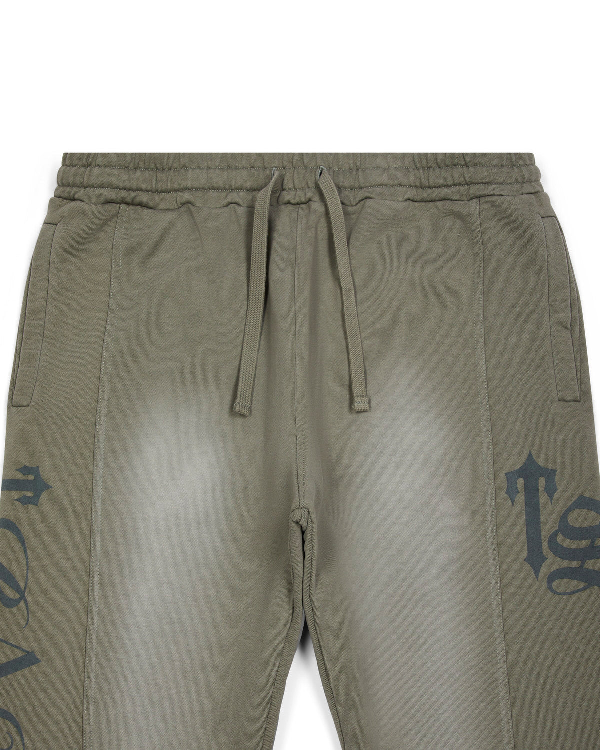 Dark Khaki Men's Trapstar Script Spray Tracksuits, Trapstar London | 2184RVMCB