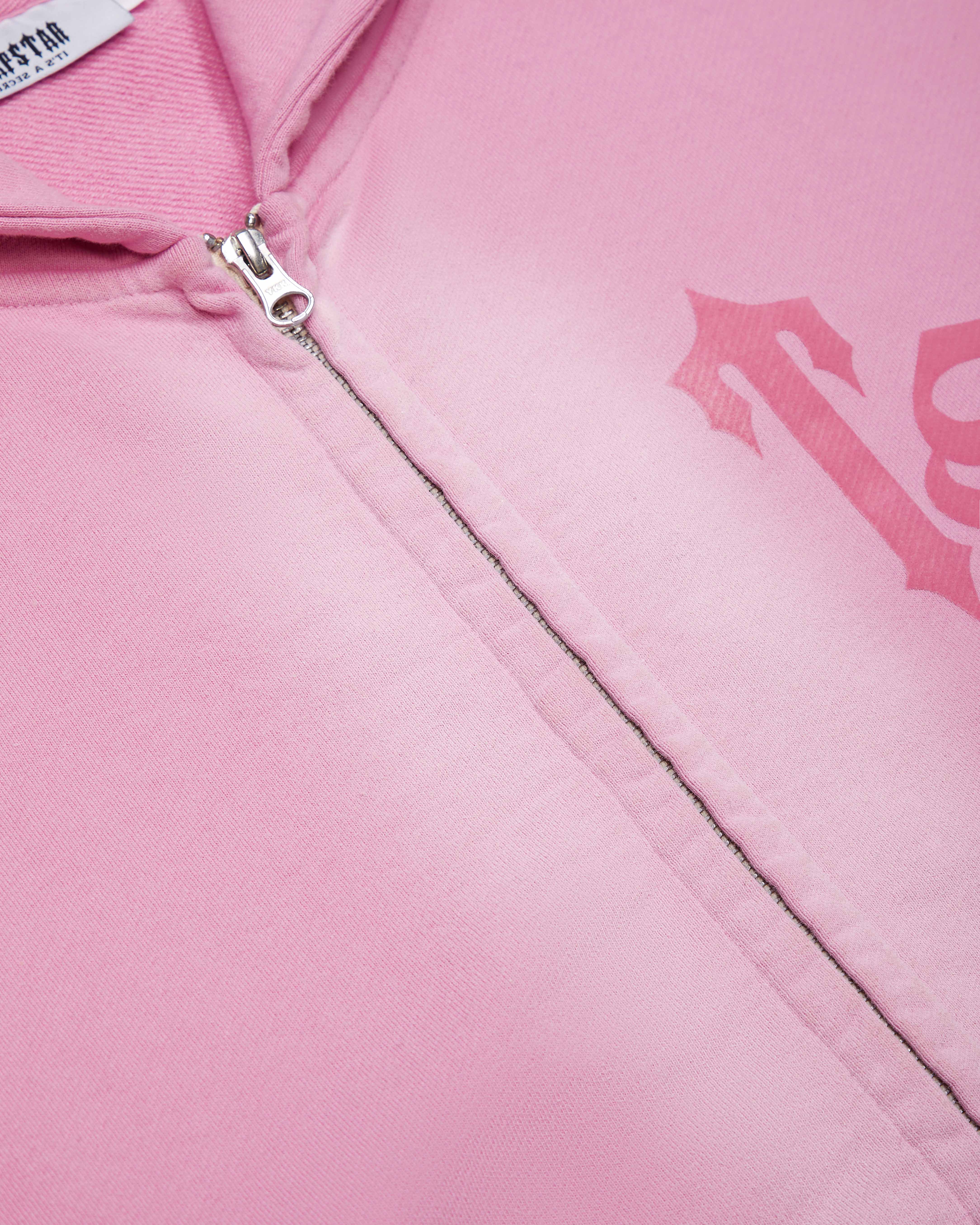 Pink Men's Trapstar Script Spray Hoodies, Trapstar London | 7340IQHJL